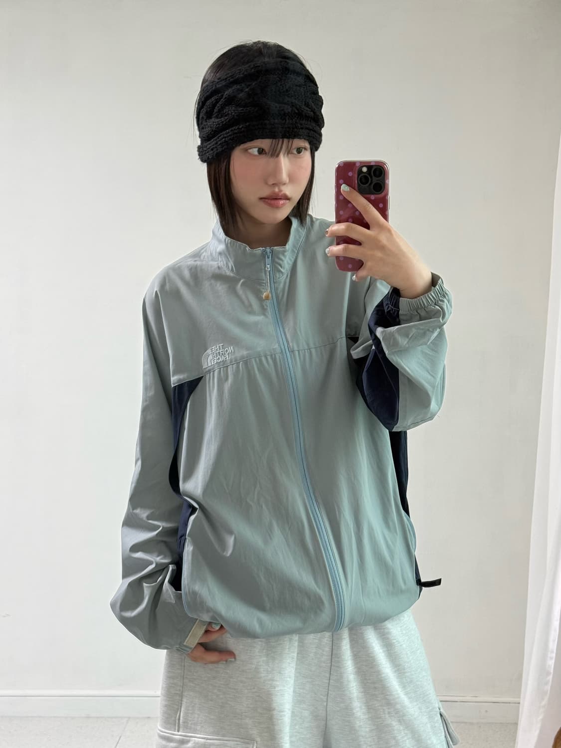 노스페이스 뮤트 블루 집업 상품이미지2
