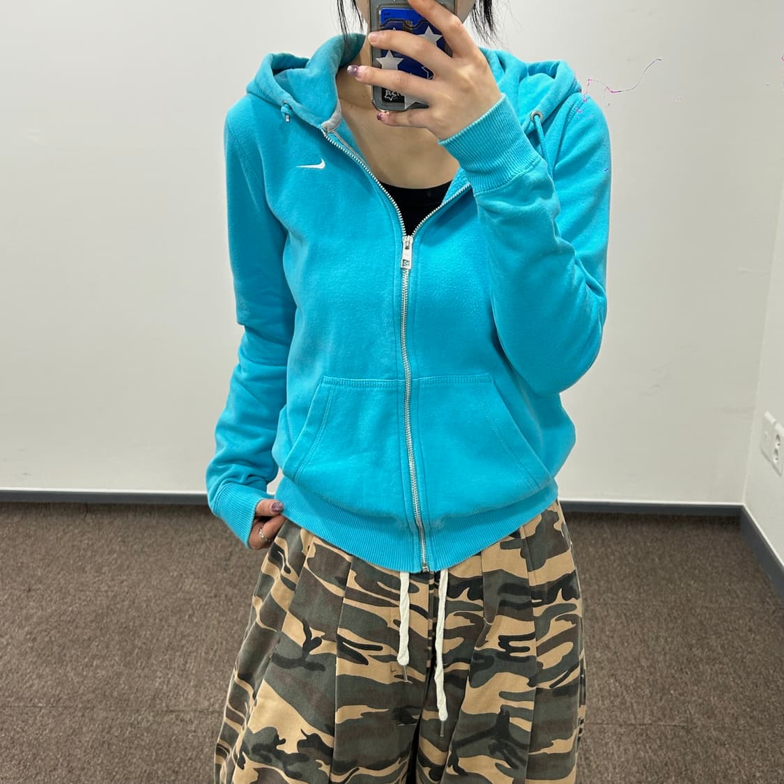 Nike 나이키 라이트 블루 후드집업 상품이미지2