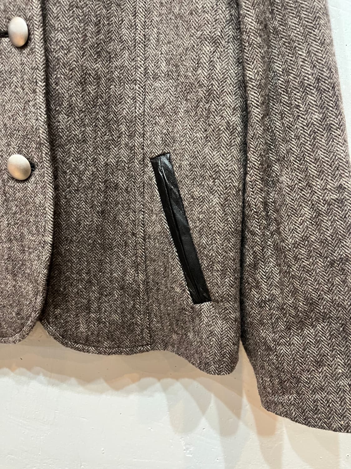 SIMPLE LIFE 헤링본 울 자켓 우먼즈 상품이미지3