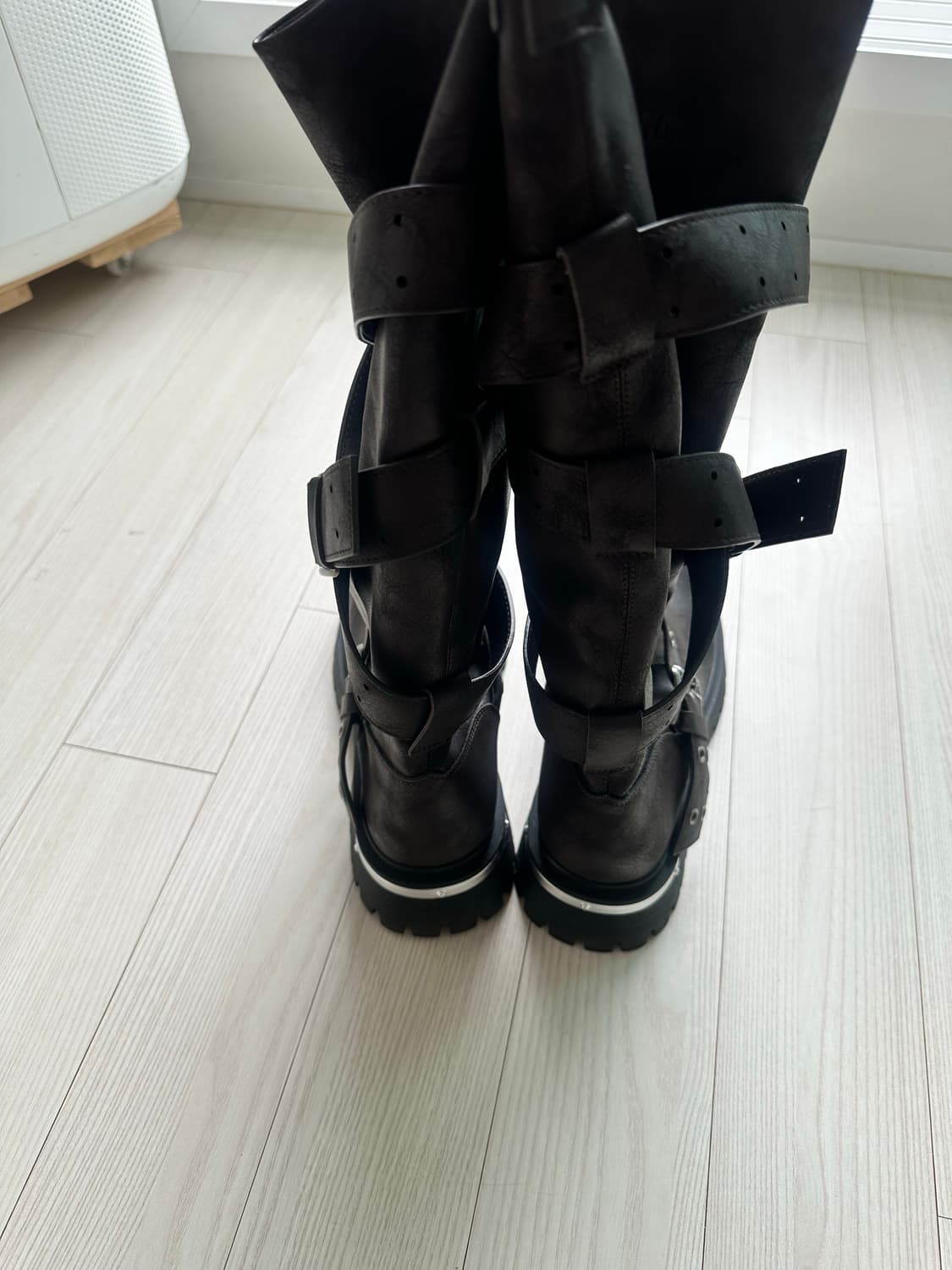 블랙퍼플 부츠 240 상품이미지5