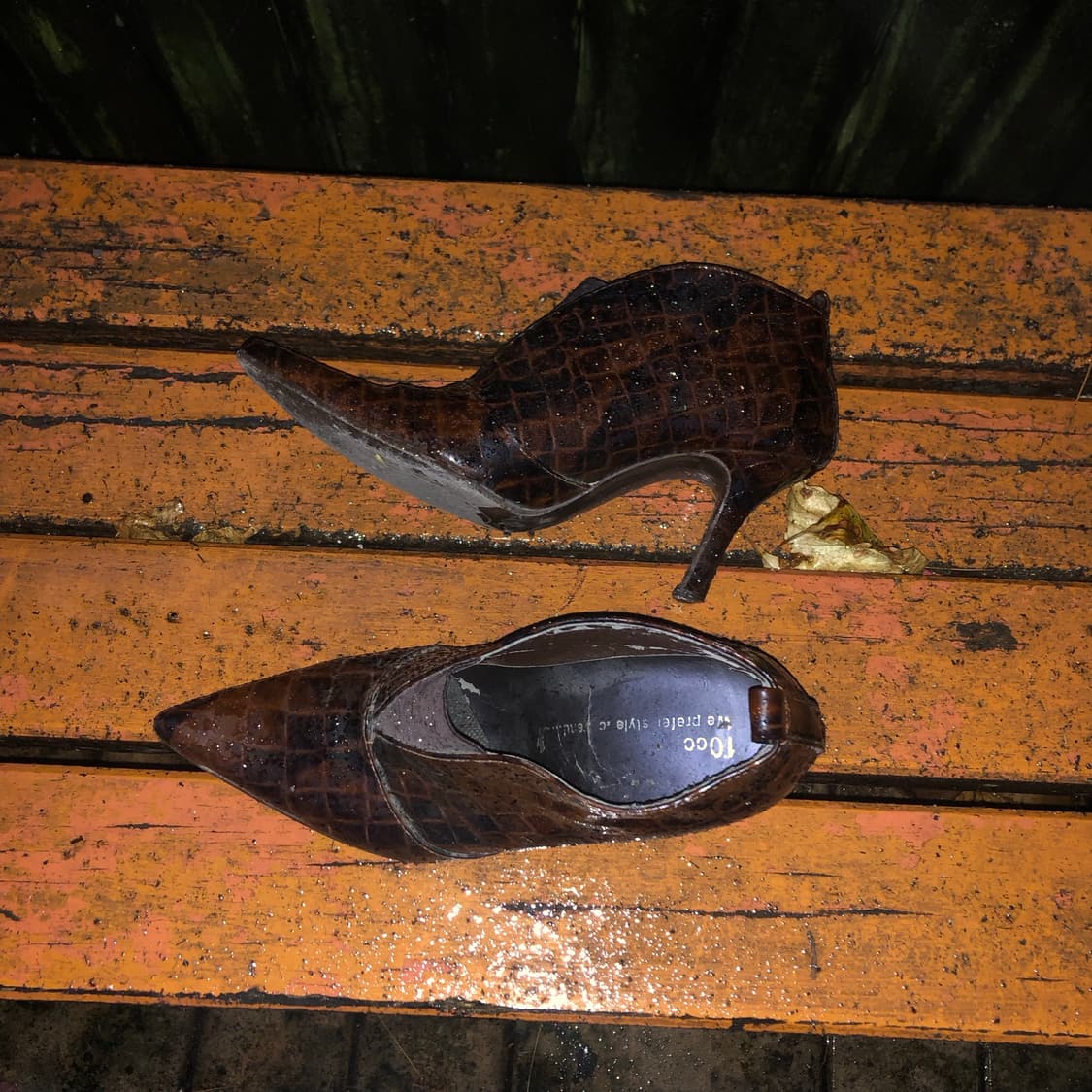Brown python skin heels 🤎  상품이미지5