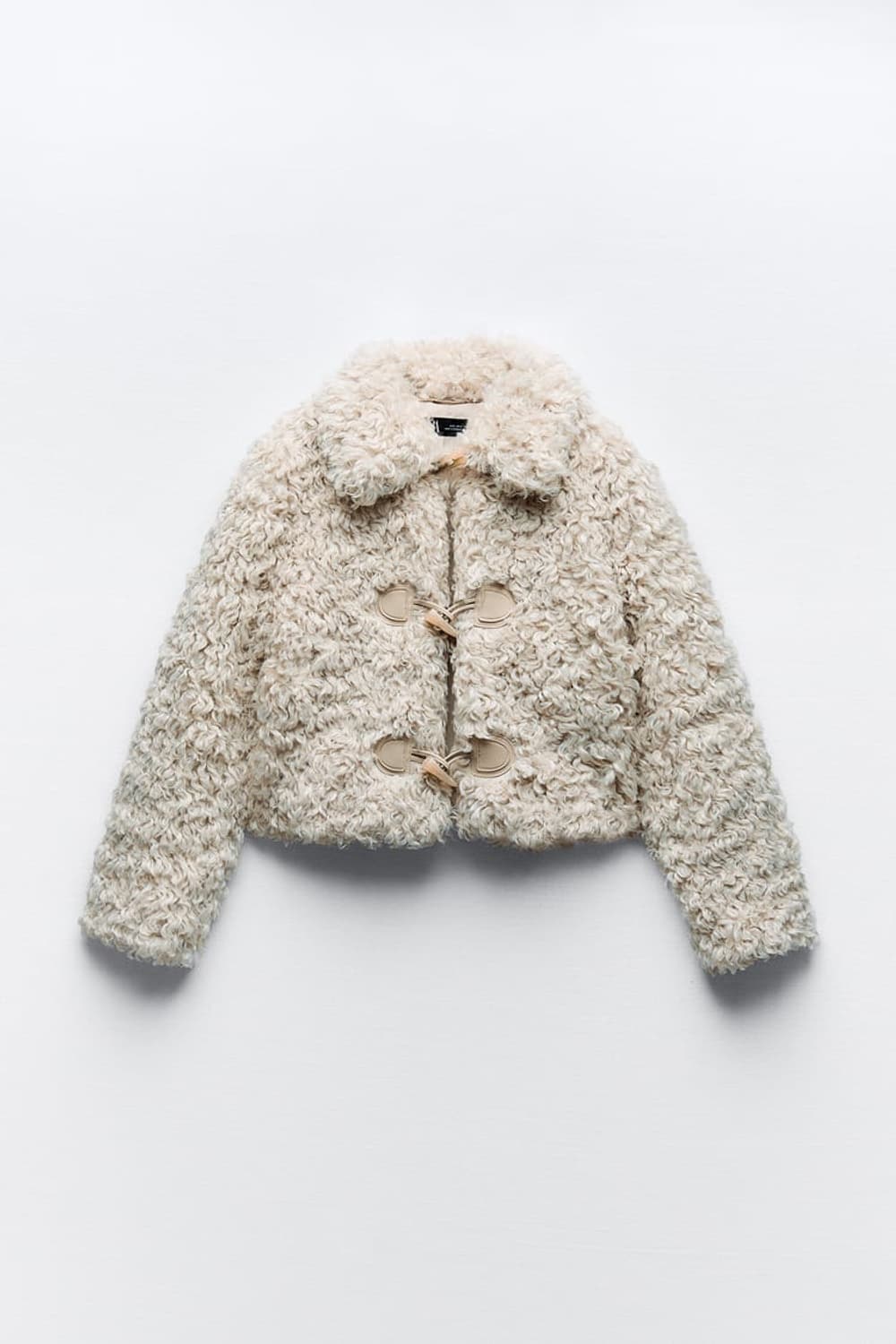 ZARA 자라 여성 페이크 퍼 크롭 자켓 점퍼 XS 상품이미지1