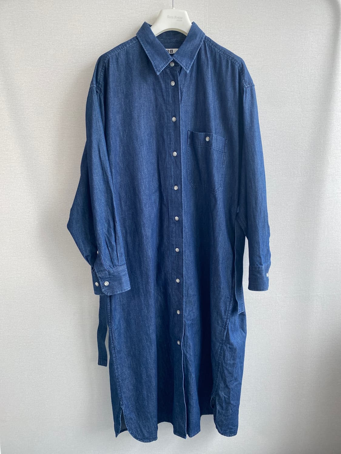 UNIQLO U 데님 셔츠 원피스 M 상품이미지1