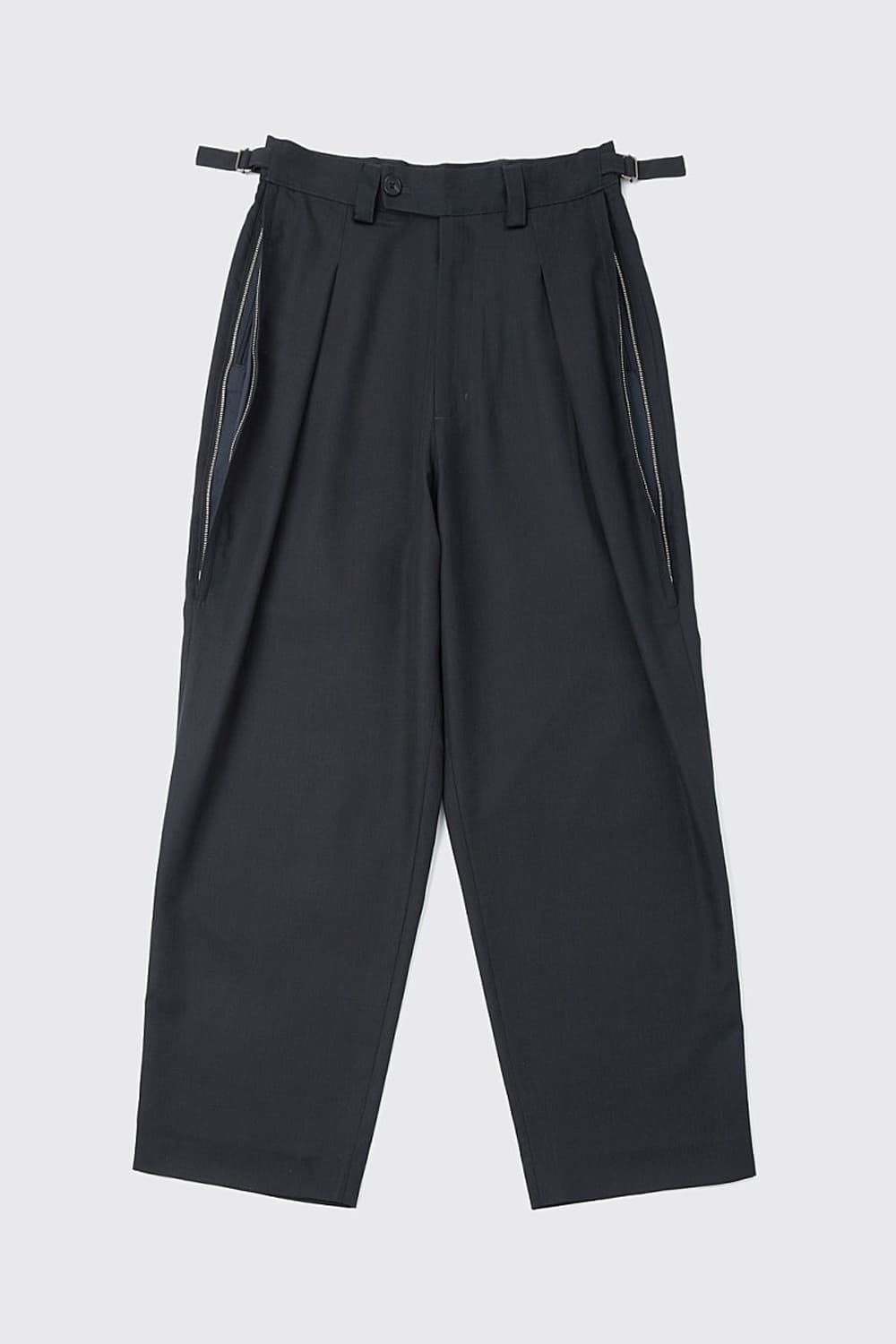 해칭룸 딥플리츠 팬츠 차콜그레이 4사이즈 상품이미지1