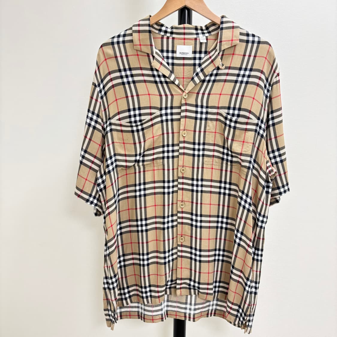 [L]버버리 체크 반팔 셔츠 상품이미지1