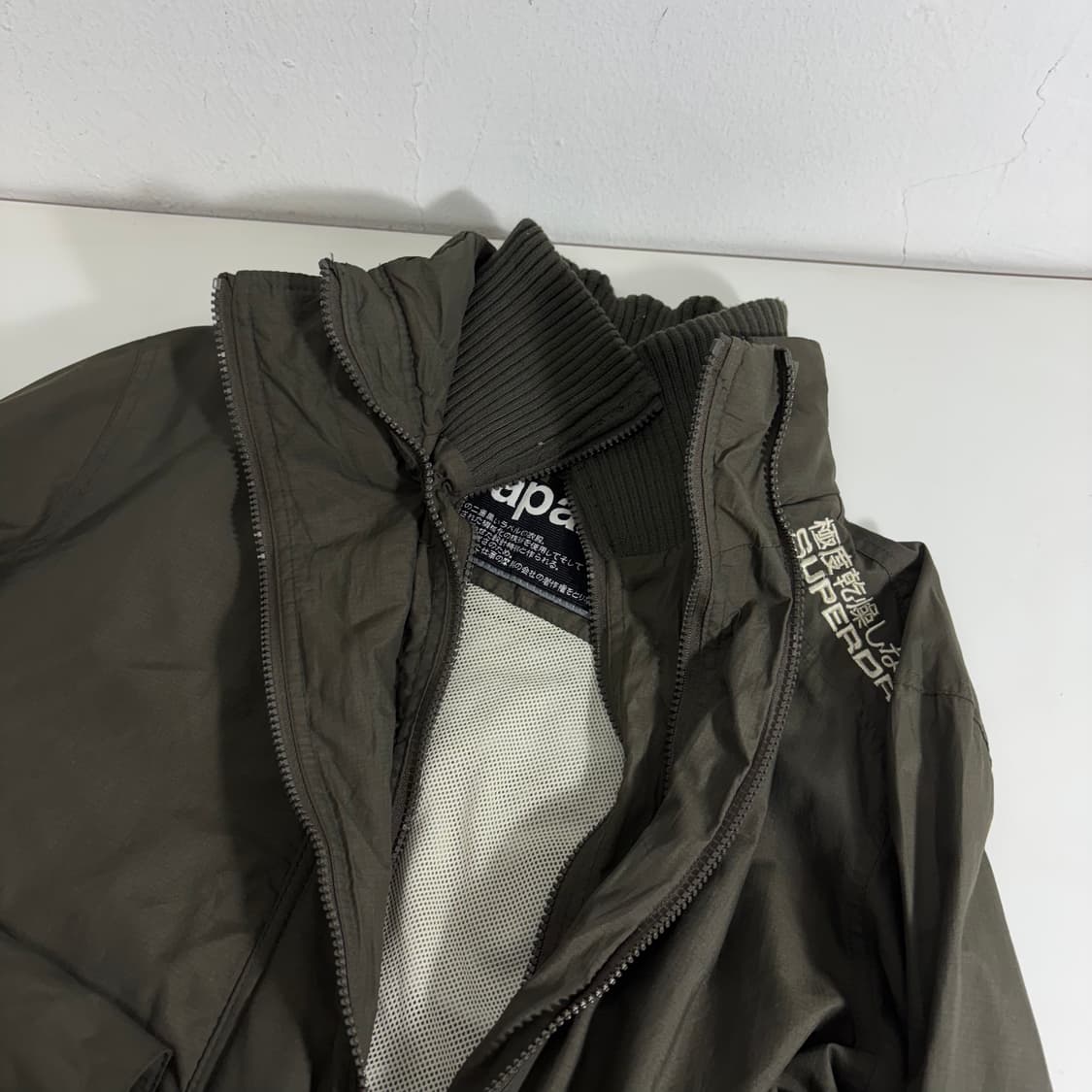 S 90-95 슈퍼드라이 카키브라운 멀티자크 나일론 바막자켓 상품이미지3