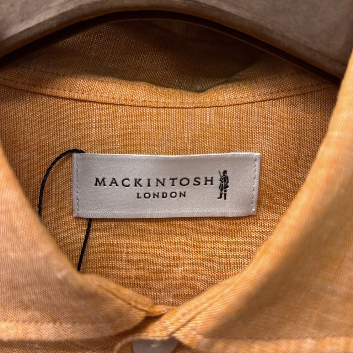 매킨토시 런던 와이드 스프레드 카라 나폴리탄 린넨 셔츠 N1086 상품이미지7