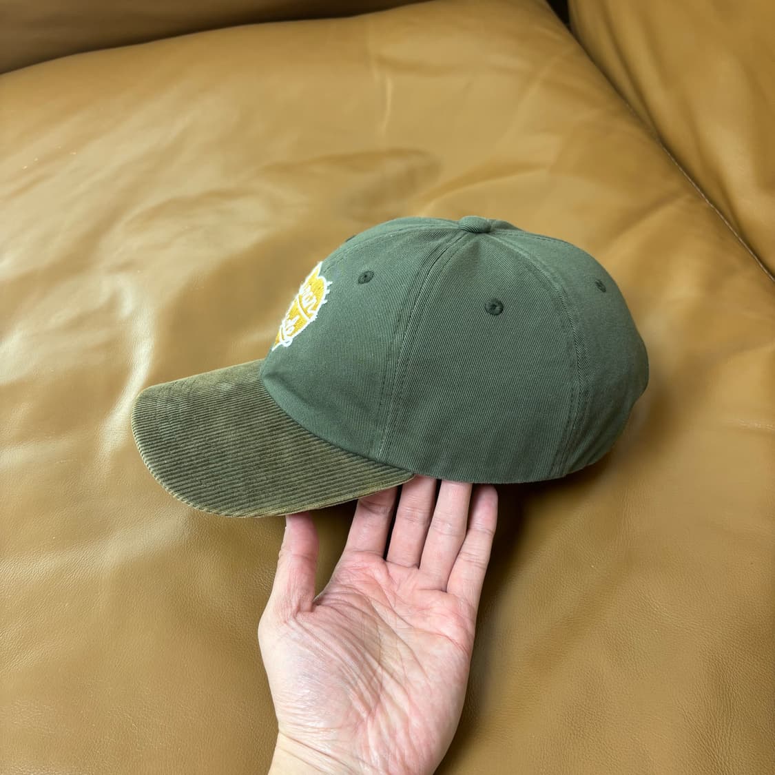 휴먼메이드 6패널 볼캡 모자 코듀로이 올리브 드랩 상품이미지4