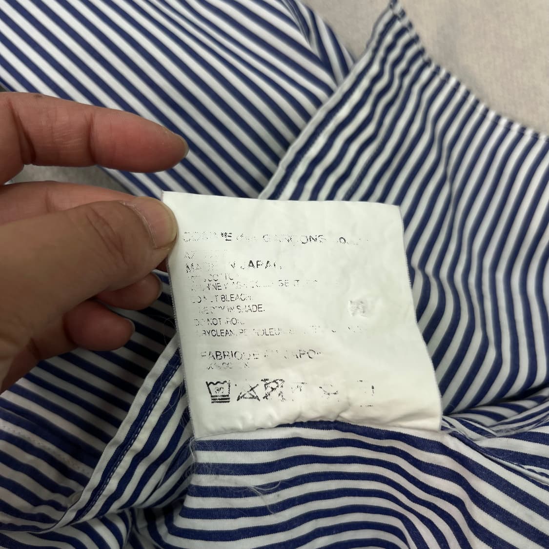 95 꼼데가르송 하트와펜 스트라이프 셔츠 상품이미지5
