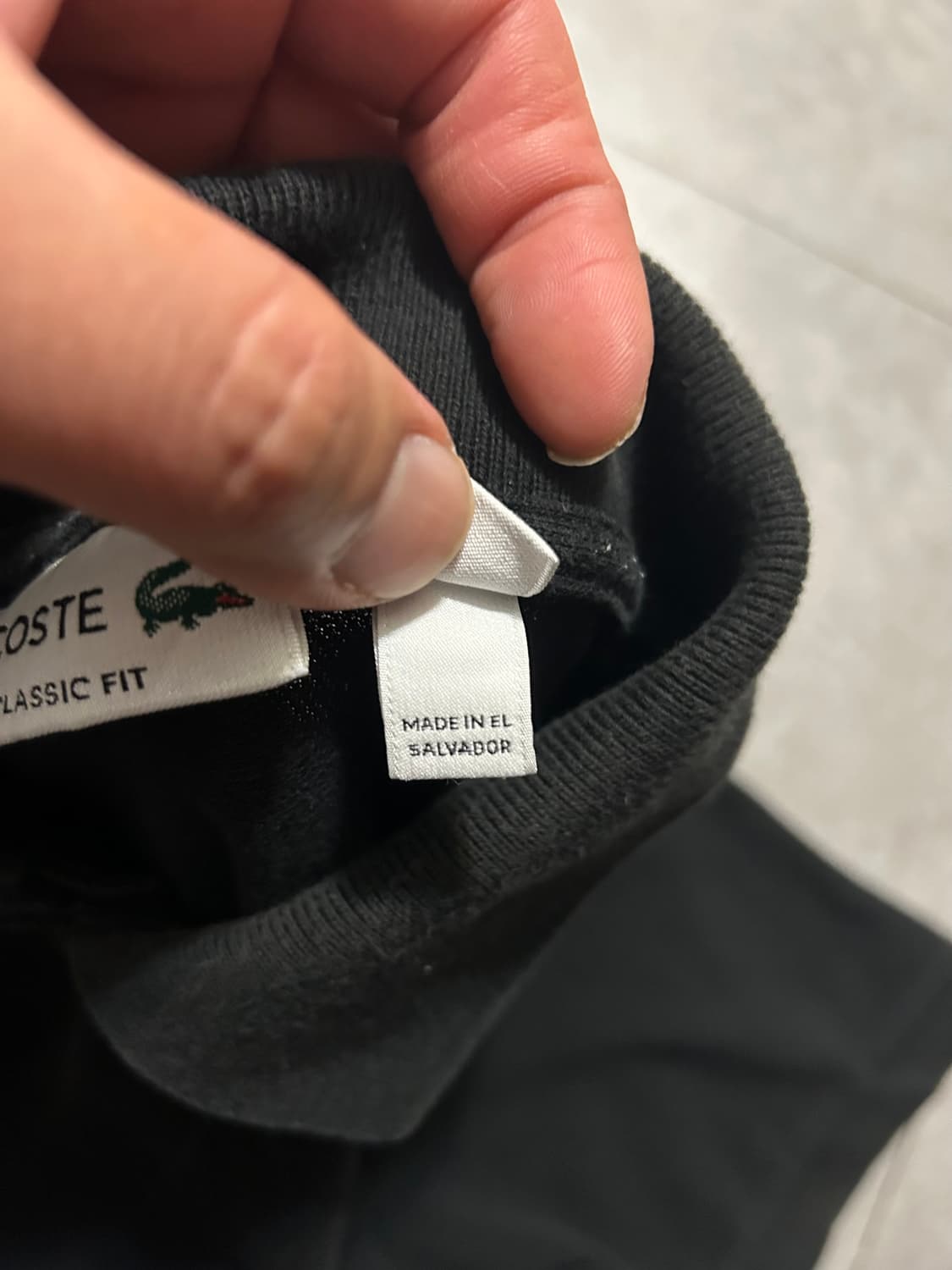 라코스테 블랙컬러 빈티지 pk코튼 셔츠  100size   상품이미지4