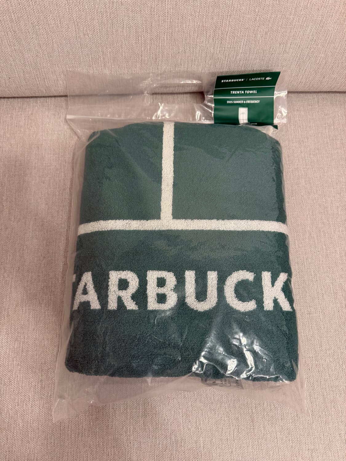 ️ [새제품] 스타벅스 라코스테 트렌타월 타올 목욕수건 상품이미지1