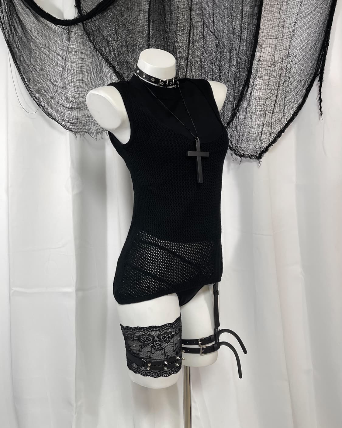 mask knit sleeveless 상품이미지3