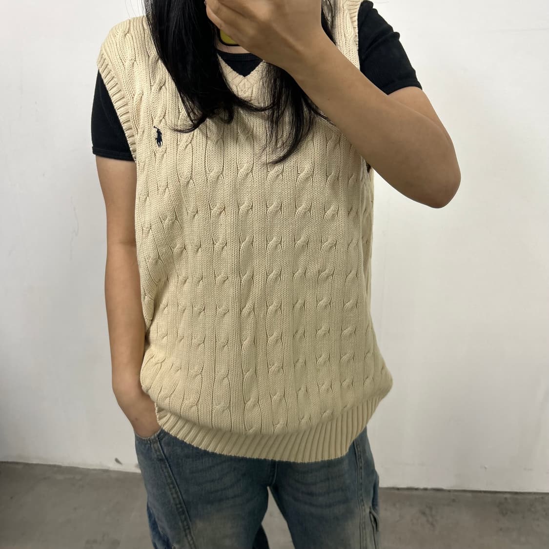 폴로 니트 조끼[1740] 상품이미지2