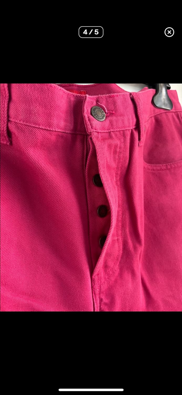 슈프림스타로고 핑크팬츠 상품이미지4