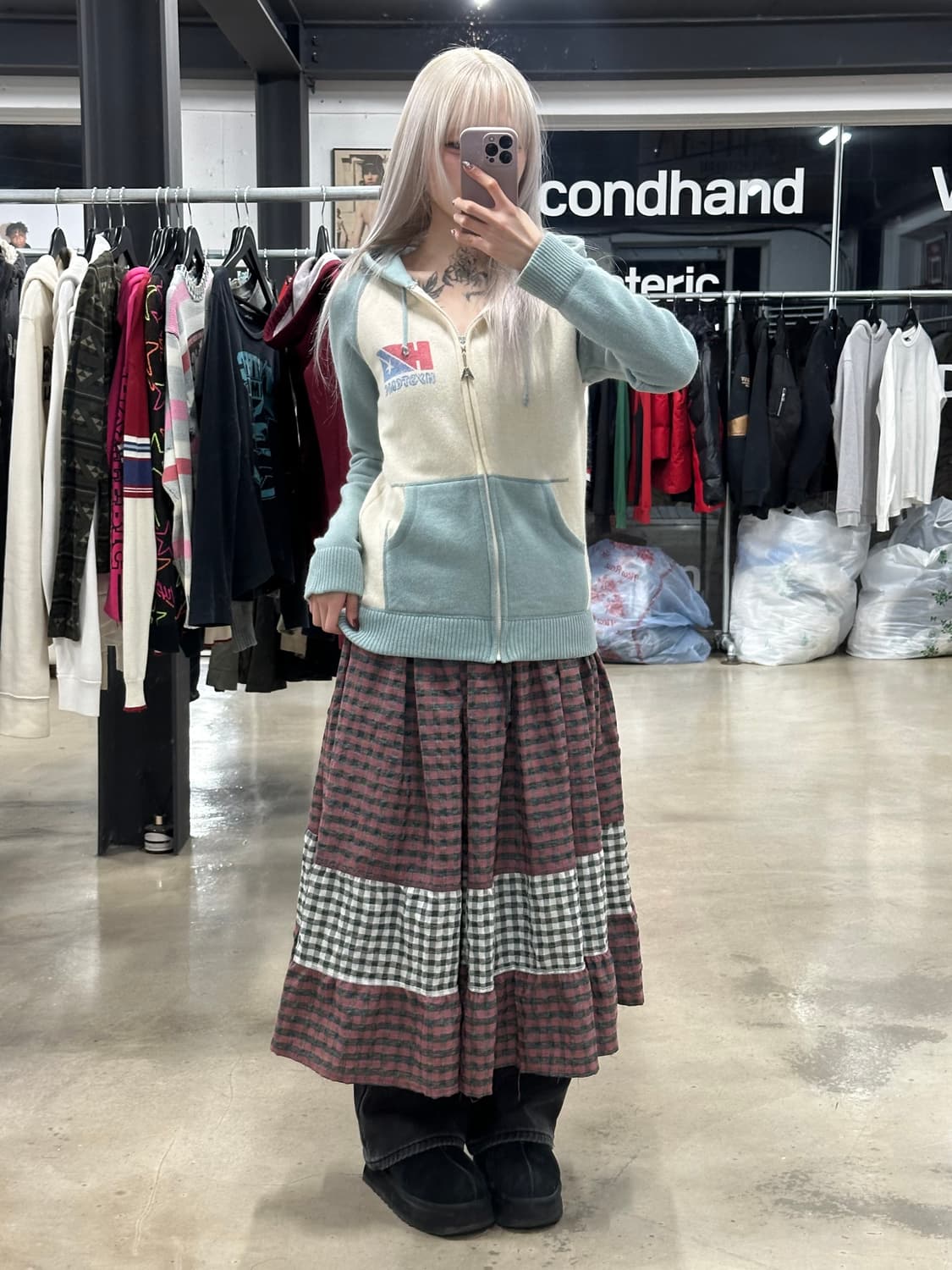 히스테릭 글래머 히스걸 후드 집업 자켓 상품이미지2