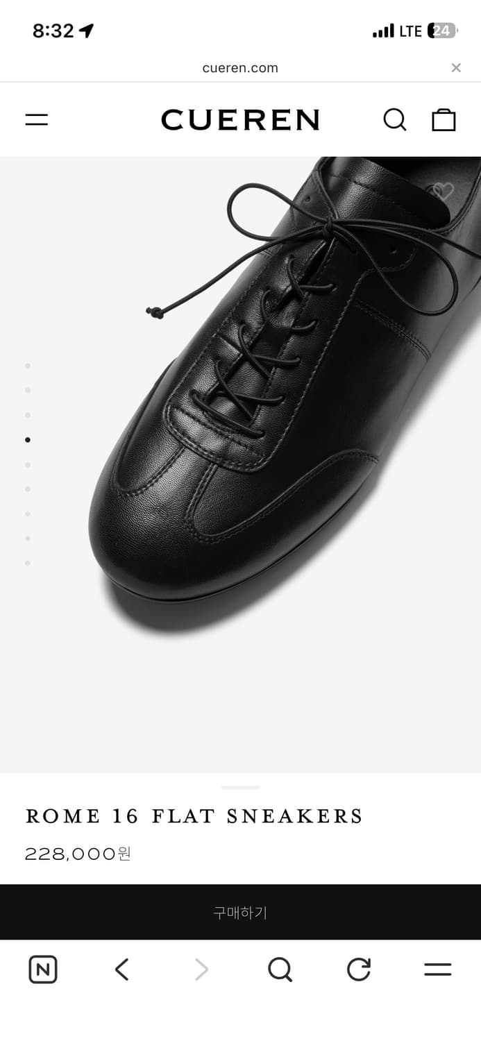 CUEREN(쿠에른)_Rome 16 Flat Sneakers 상품이미지4