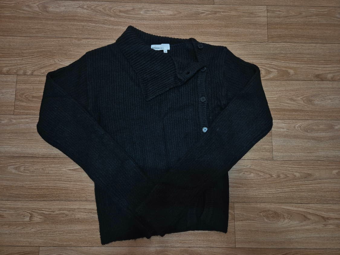 미세키서울 사이드버튼 니트(블랙) 상품이미지4