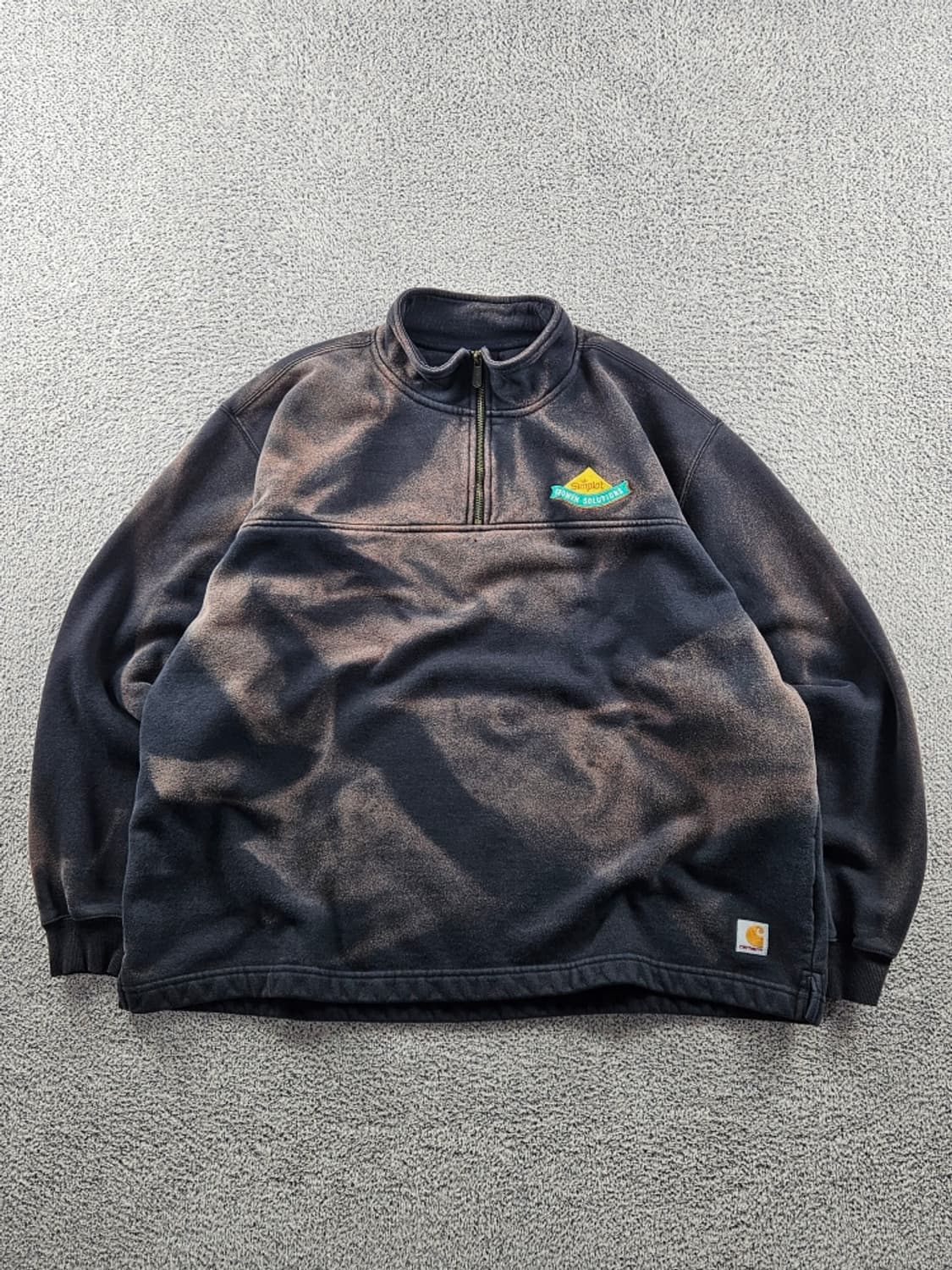 칼하트 다잉 워시드 커스텀 스웻 하프 집업 ( 2XL ) / 10884 상품이미지1