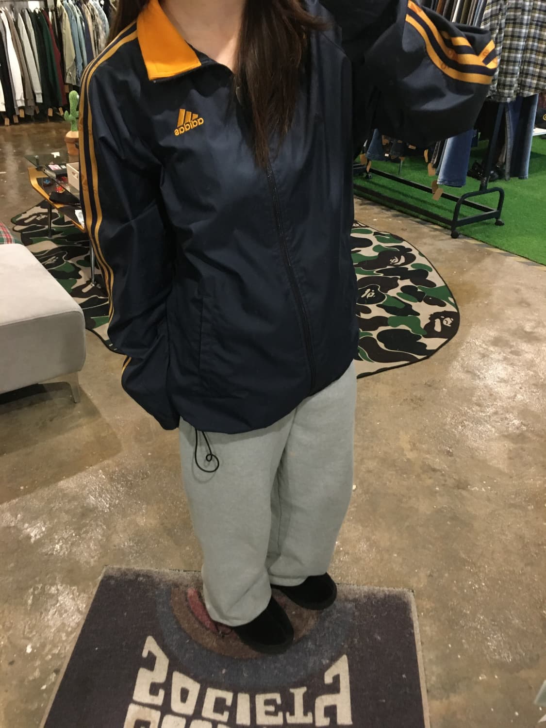 아디다스 바람막이 네이비오렌지 상품이미지4