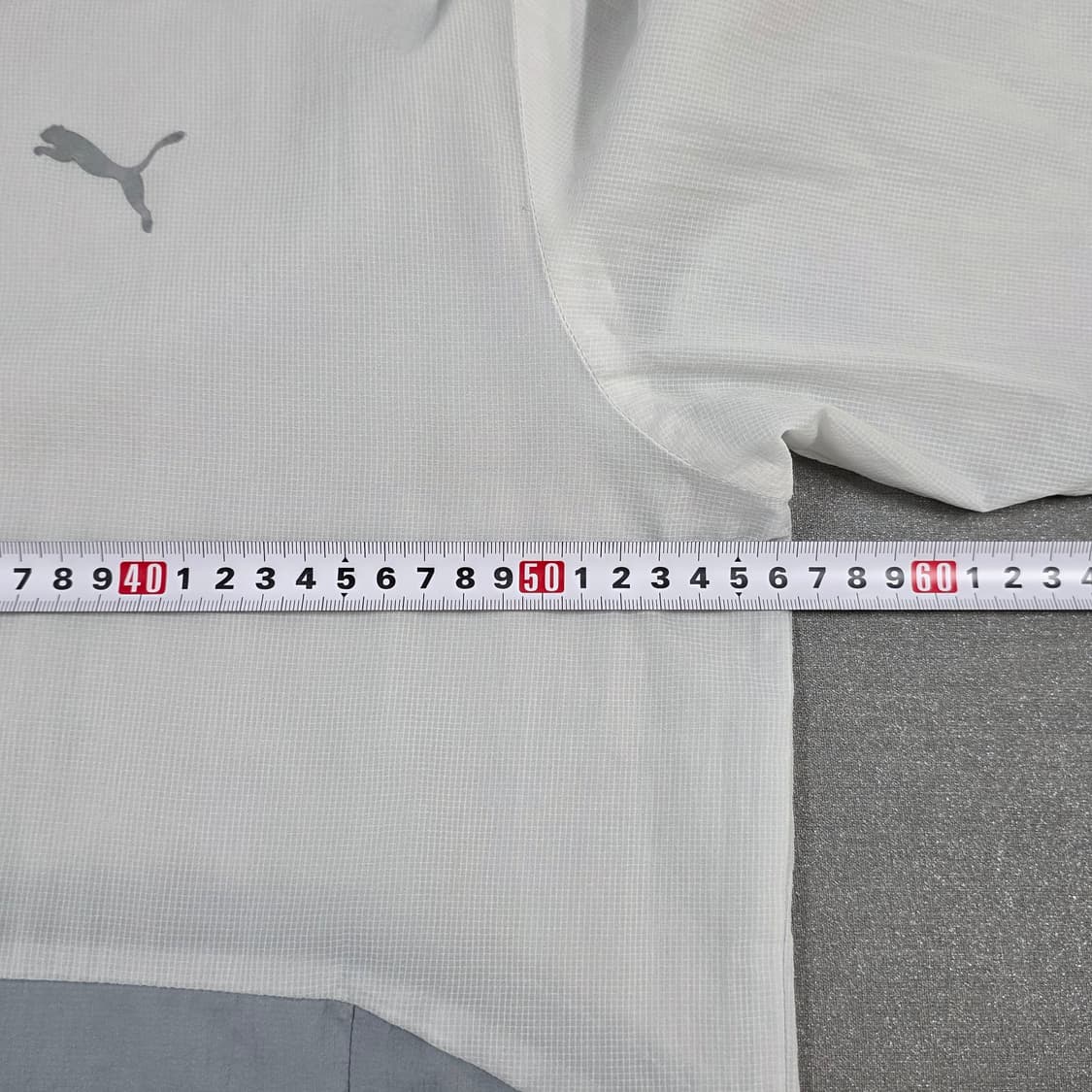 XL 푸마 화이트 그레이 초경량 후드 바람막이 상품이미지6