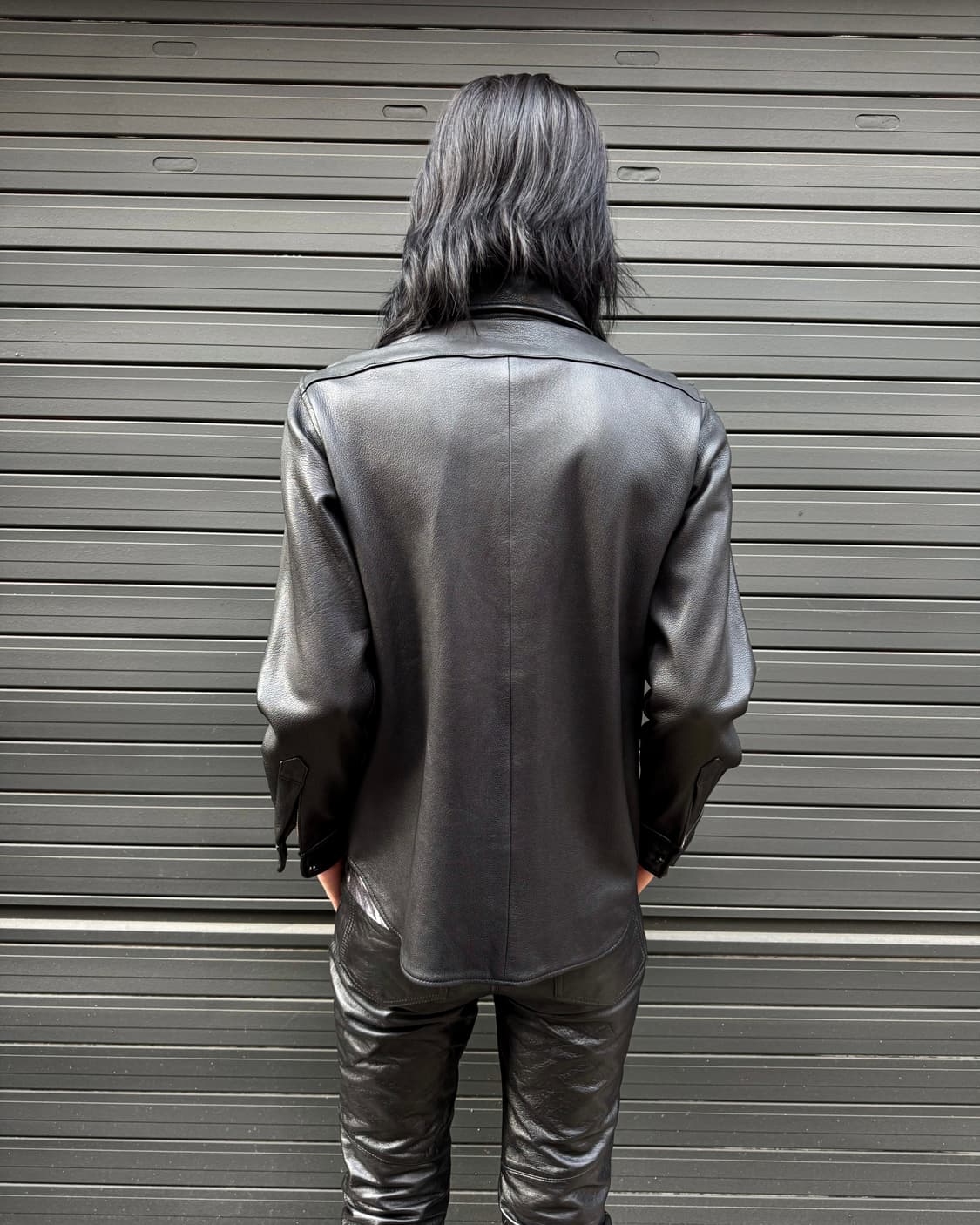 ABAHOUSE Goat Skin Leather Shirt Jacket 상품이미지5