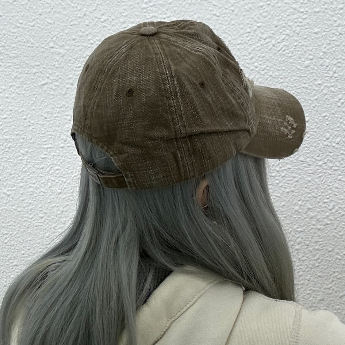 본더치 y2k 빈티지 베이지 데님 볼캡 상품이미지3