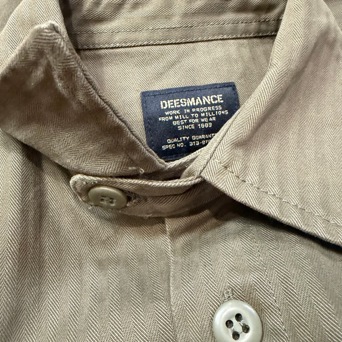 DEESMANCE 워크웨어 3포켓 헴프 셔츠  상품이미지3