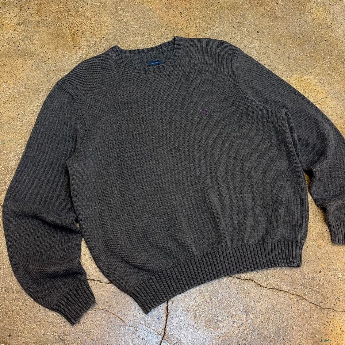 90s USA 빈티지 폴로랄프로렌 헤비코튼 니트  상품이미지2