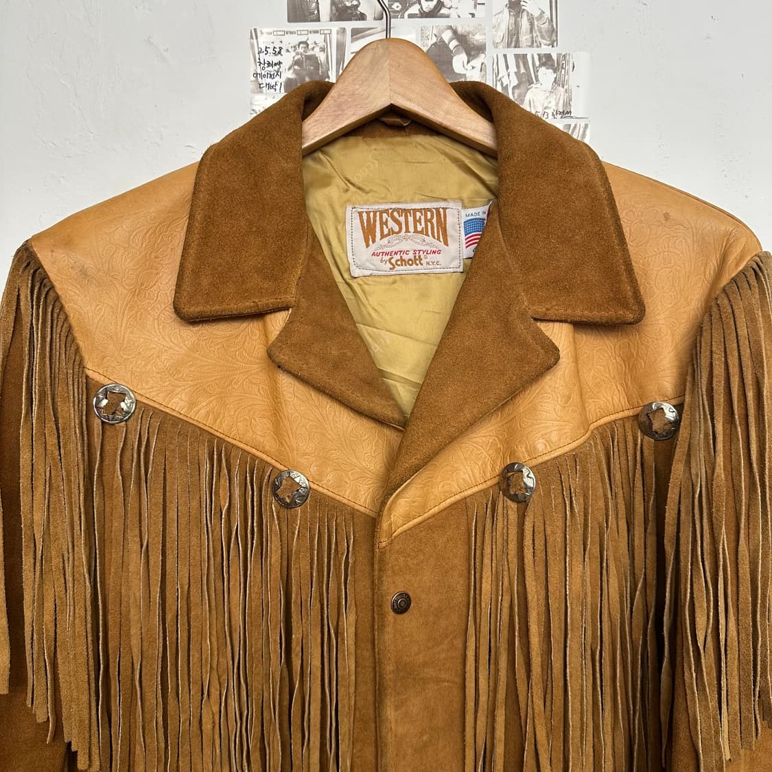 70‘s 쇼트NYC 웨스턴 프린지 자켓 상품이미지2