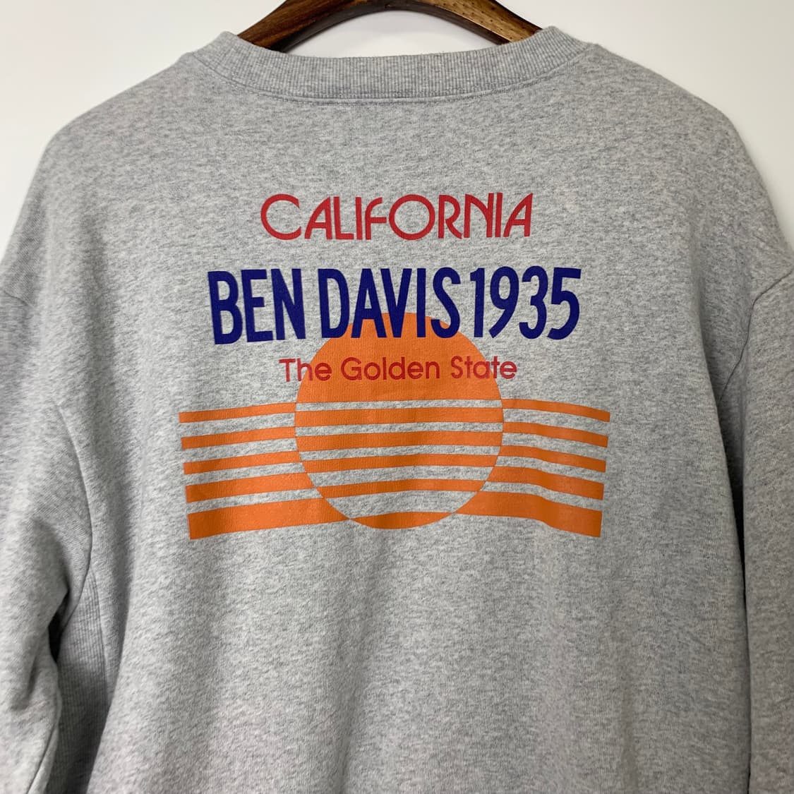 벤 데이비스 빅로고 그레이 맨투맨 상품이미지6