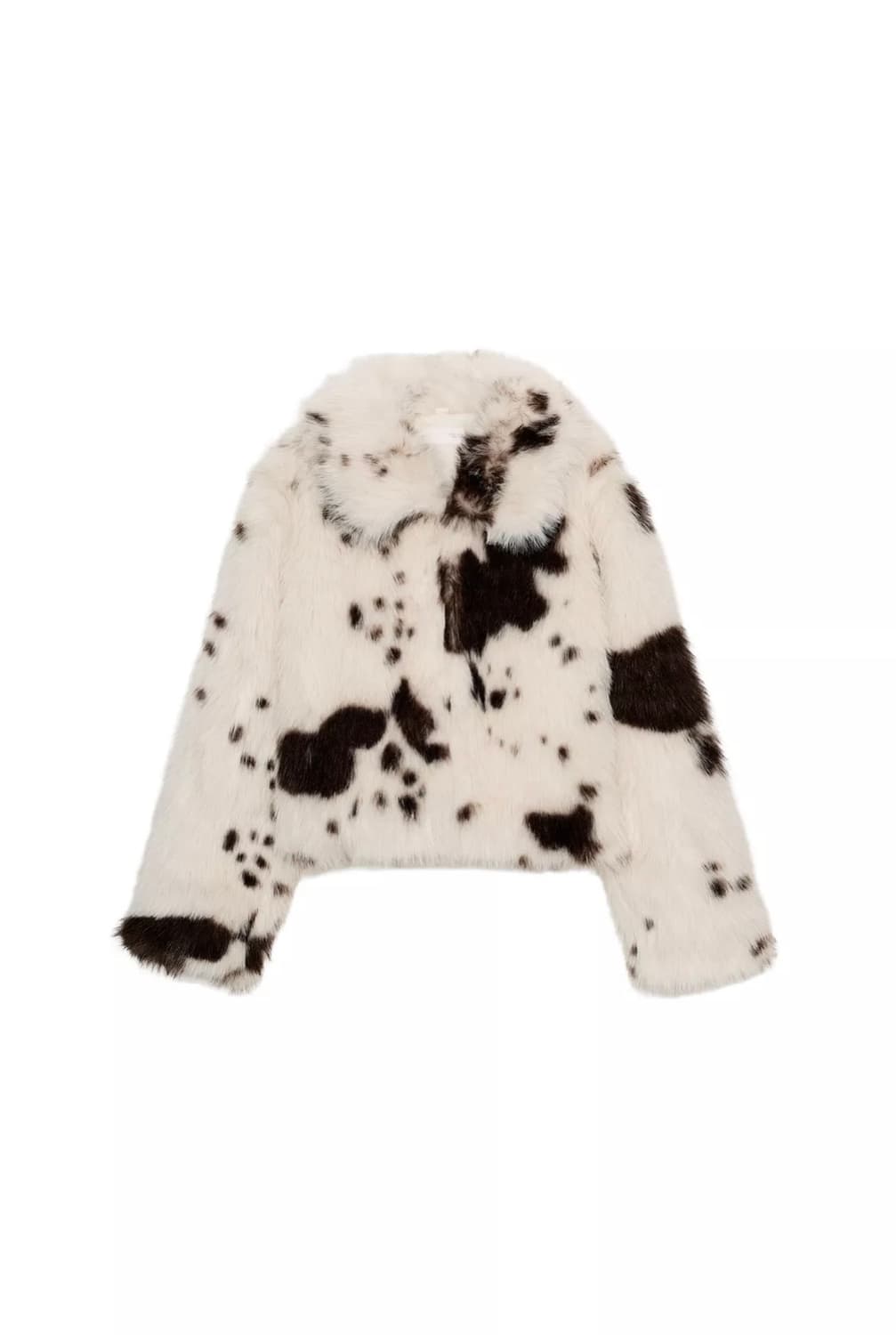 zara 애니멀 프린트 페이크 퍼 숏 코트 상품이미지1