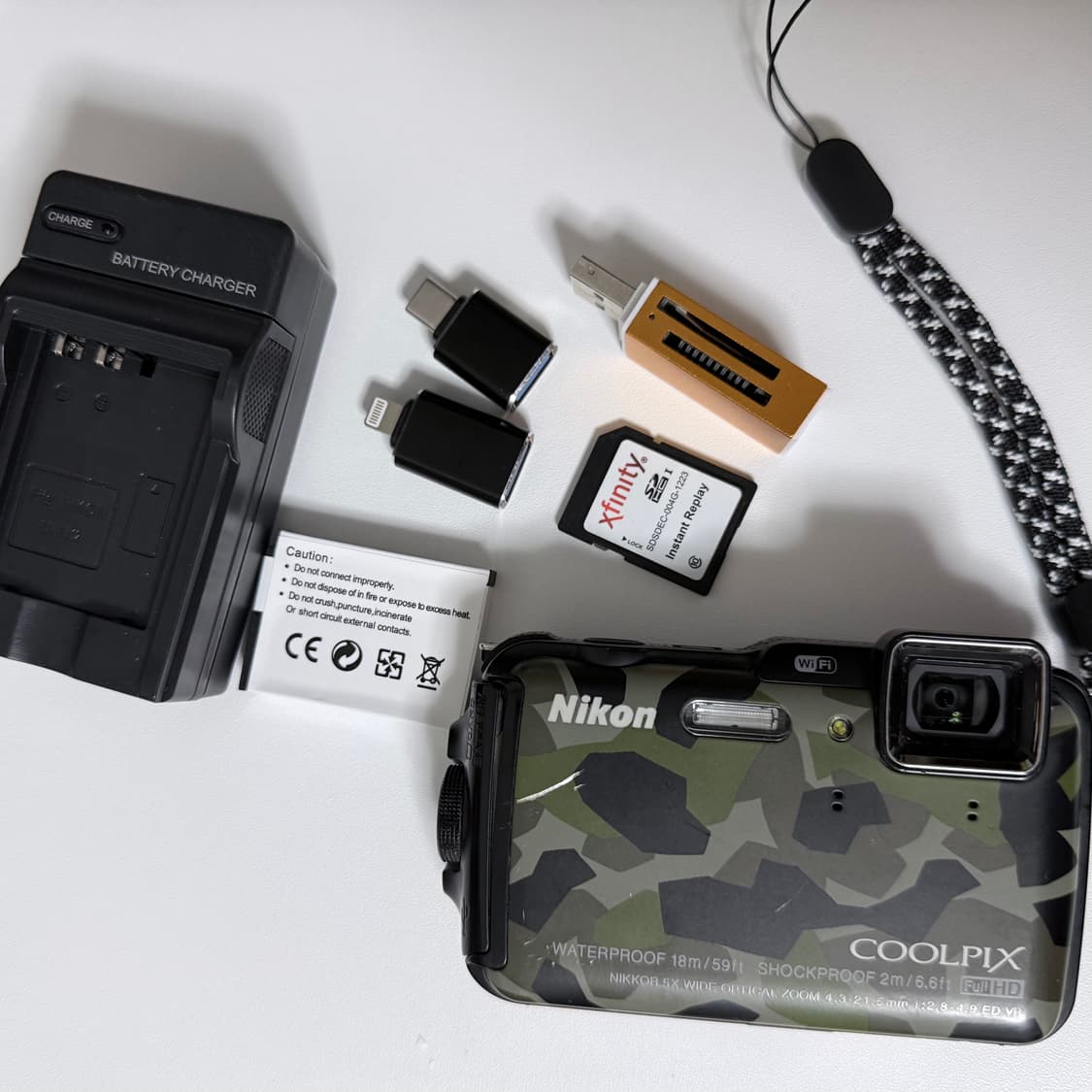 니콘 쿨픽스 aw120 카모 디카 상품이미지6