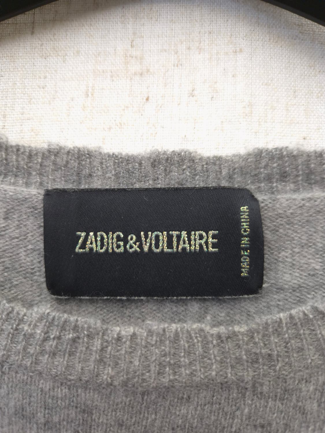 자딕앤볼테르 그레이 캐시미어 니트 L 상품이미지2