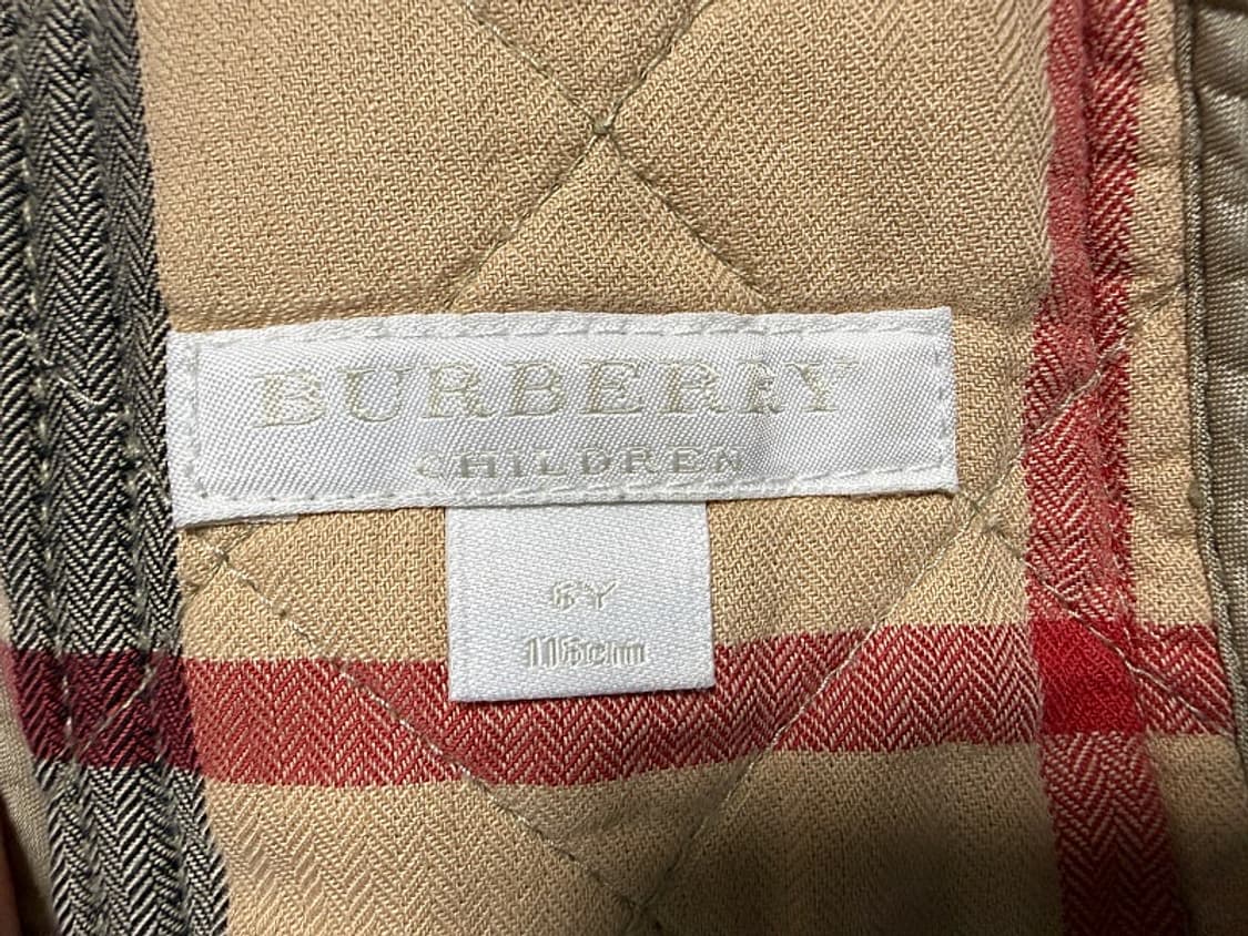 버버리 키즈 퀼팅 자켓 아동용 6Y 상품이미지4