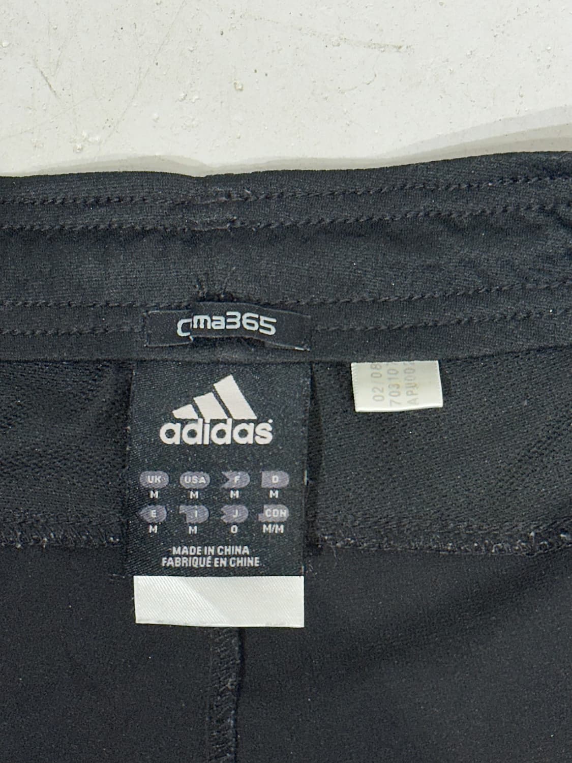 아디다스 와이드 블랙 화이트 사이드 라인 팬츠 M 상품이미지7