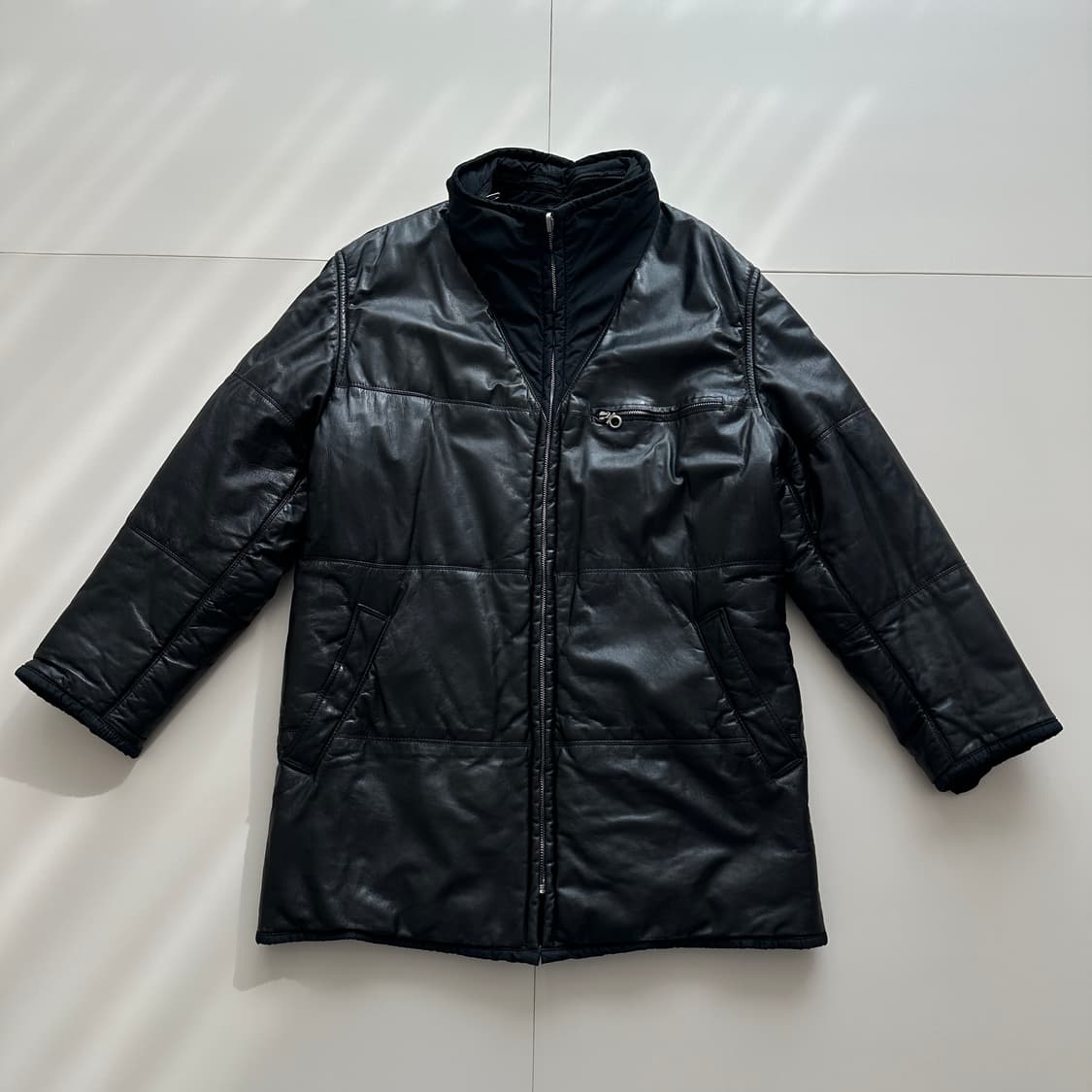 00년대 페라가모 48 리버서블 나파 레더 패딩 코트 ITALY MADE 상품이미지1