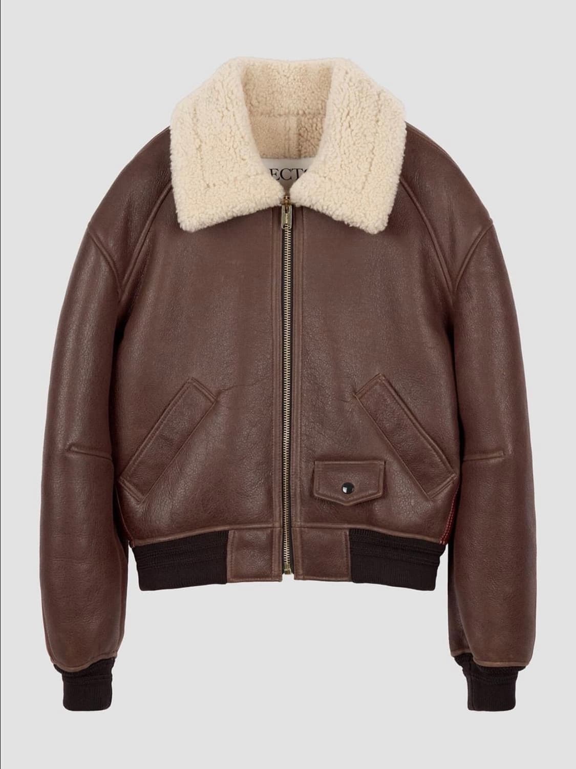 [M] 렉토 클래식 시어링 라이닝 레더 가죽 무스탕 점퍼 자켓 상품이미지9