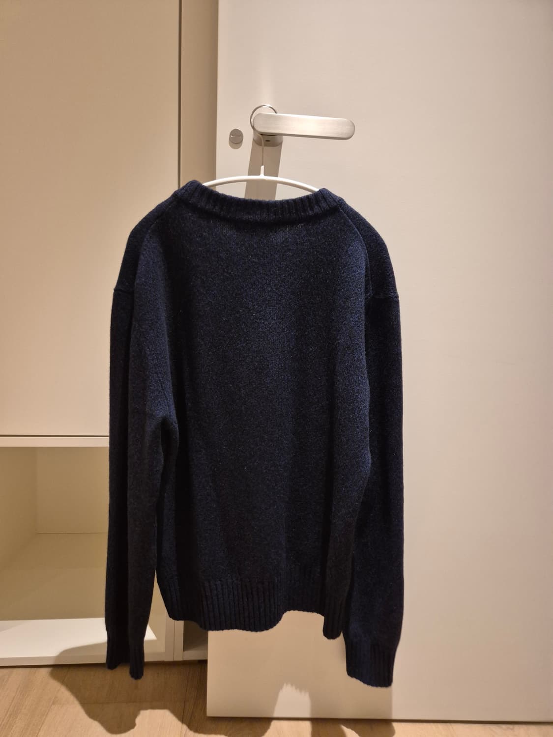 아미 네이비 라운드 니트 사이즈 L 상품이미지2