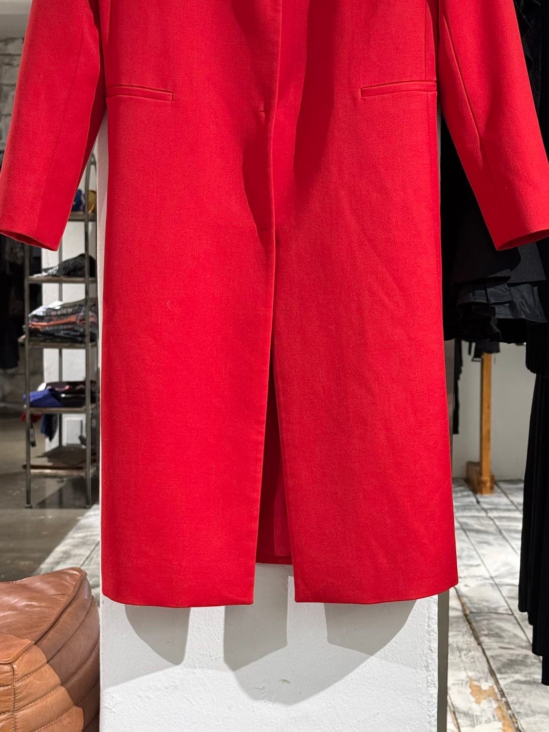 발렌티노 레드 리본 울 롱 코트 상품이미지3