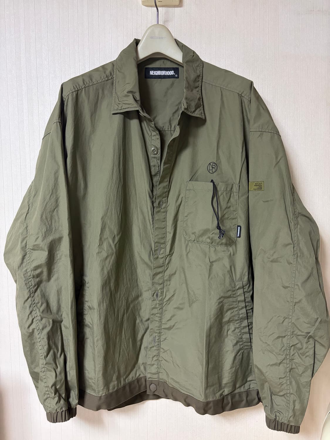 [L] 네이버후드 22SS / Shirts Blouson / Olive 상품이미지2