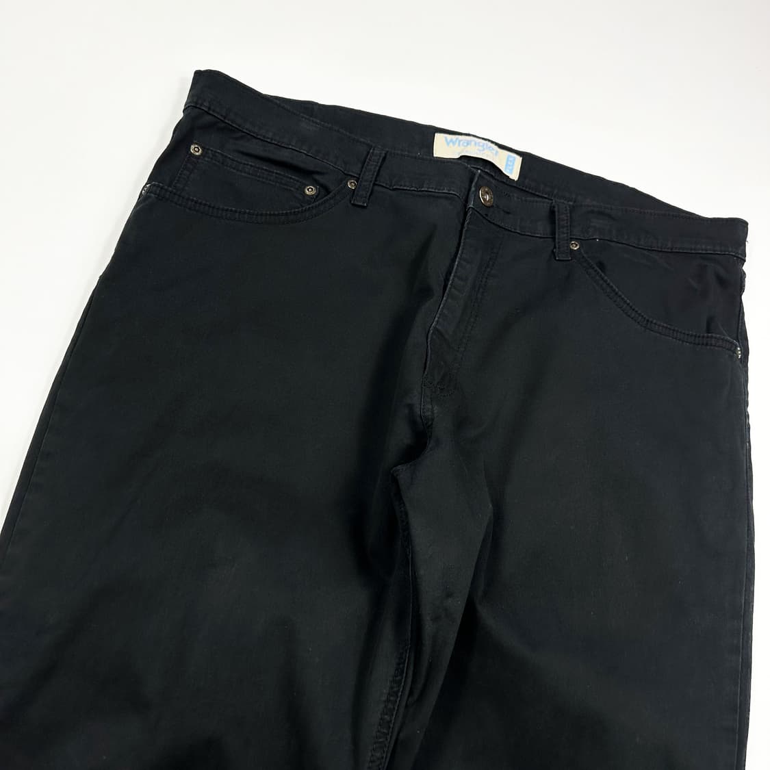 랭글러 스트레이트 흑청 블랙진 데님 팬츠 (36인치) 상품이미지4