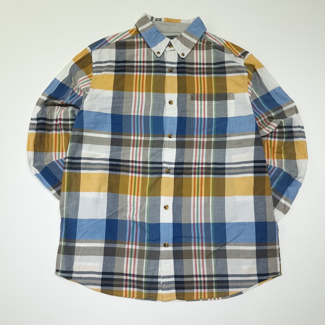 CK122 L 울리치 00s 버튼다운 프레피 마드라스체크 셔츠 남방 상품이미지1