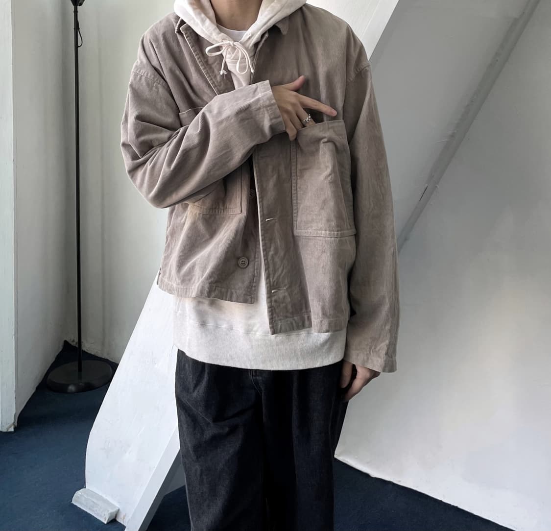 Loose silhouette corduroy jack 상품이미지8