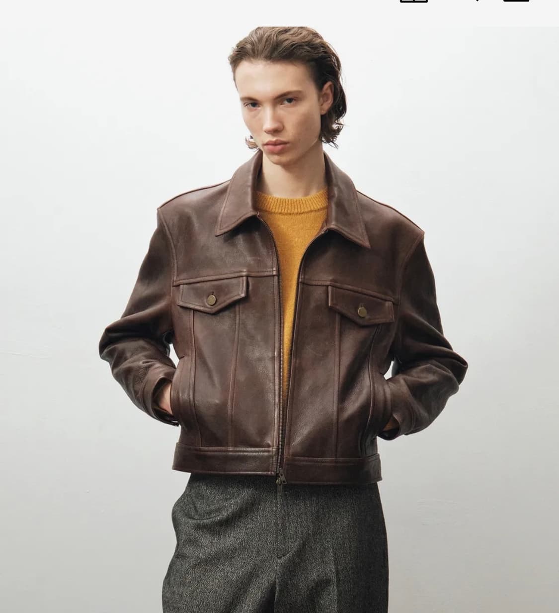 노이어 앤틱 카우레더 트러커 48 상품이미지1