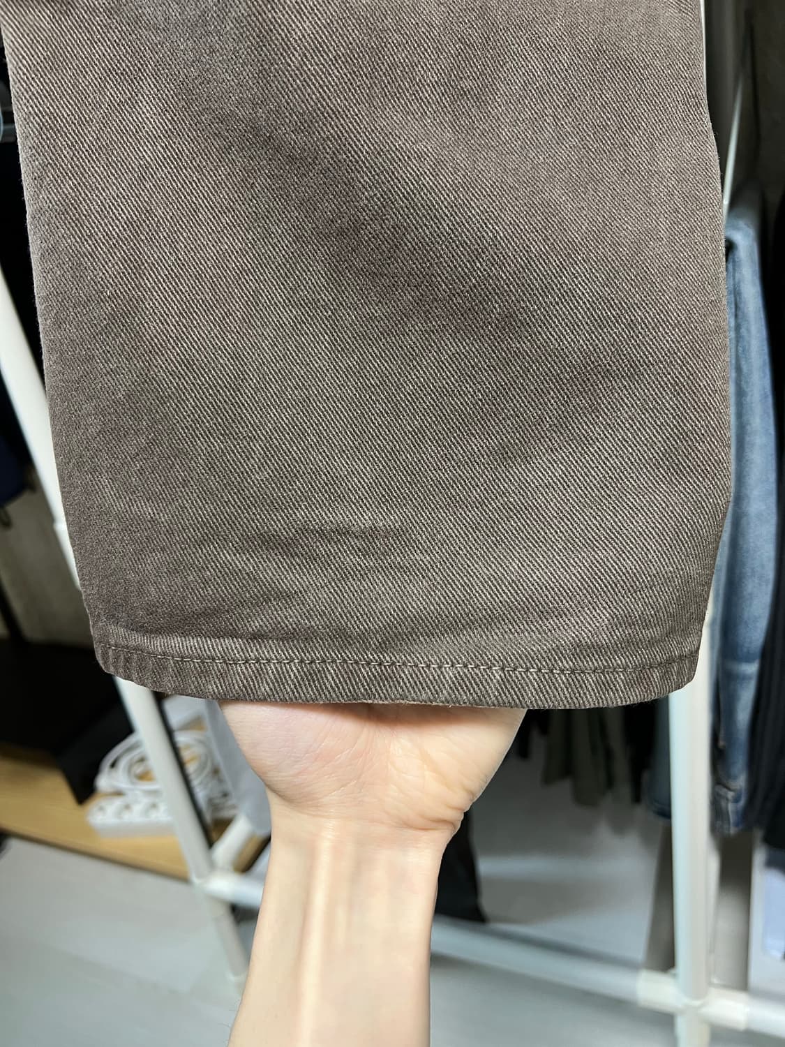 [1] 마티스큐레이터 와이드 다잉 데님 팬츠 상품이미지4