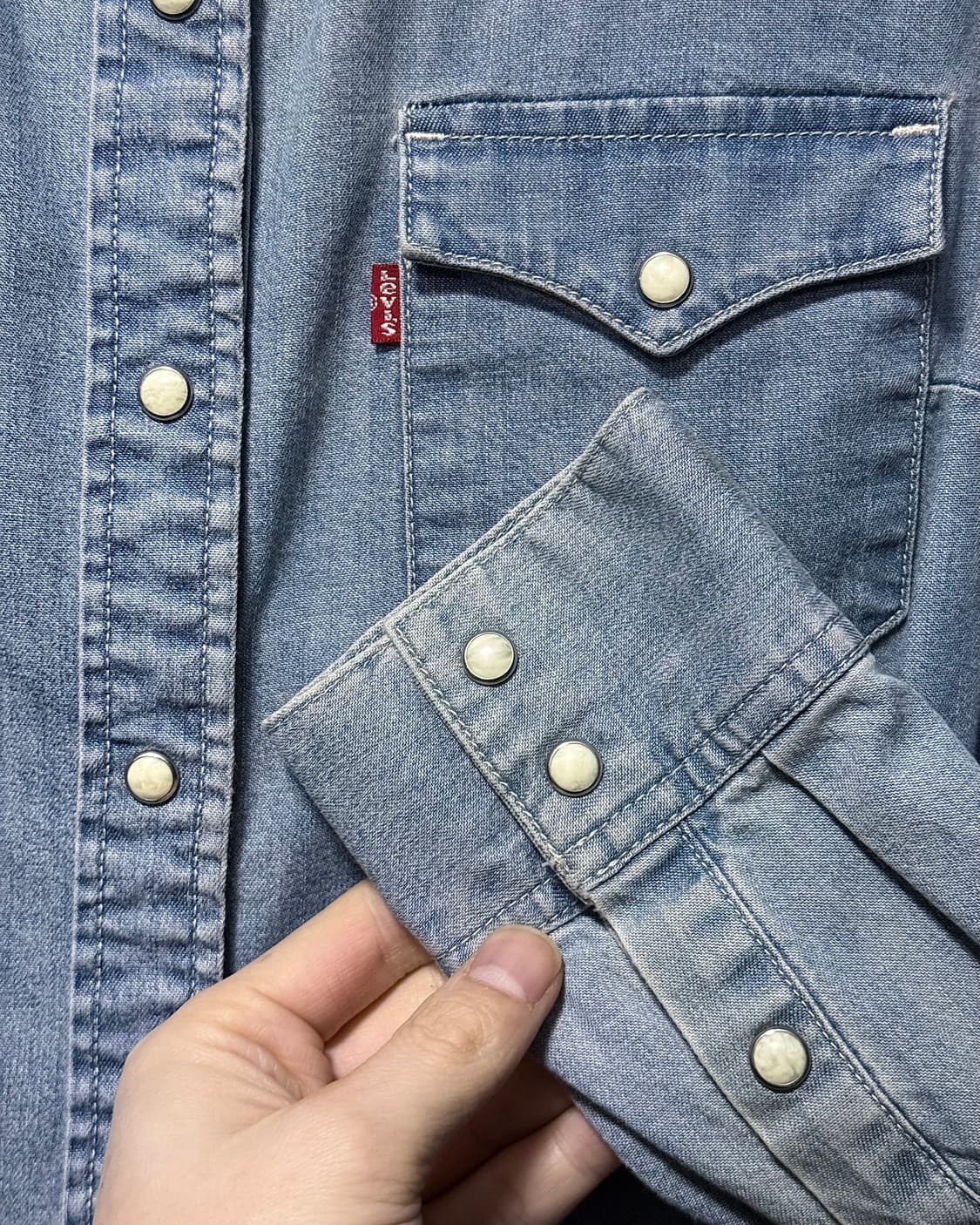 리바이스 데님 웨스턴 M 95 요크 여성 여자 에스닉 워크 셔츠 아메카지 상품이미지5