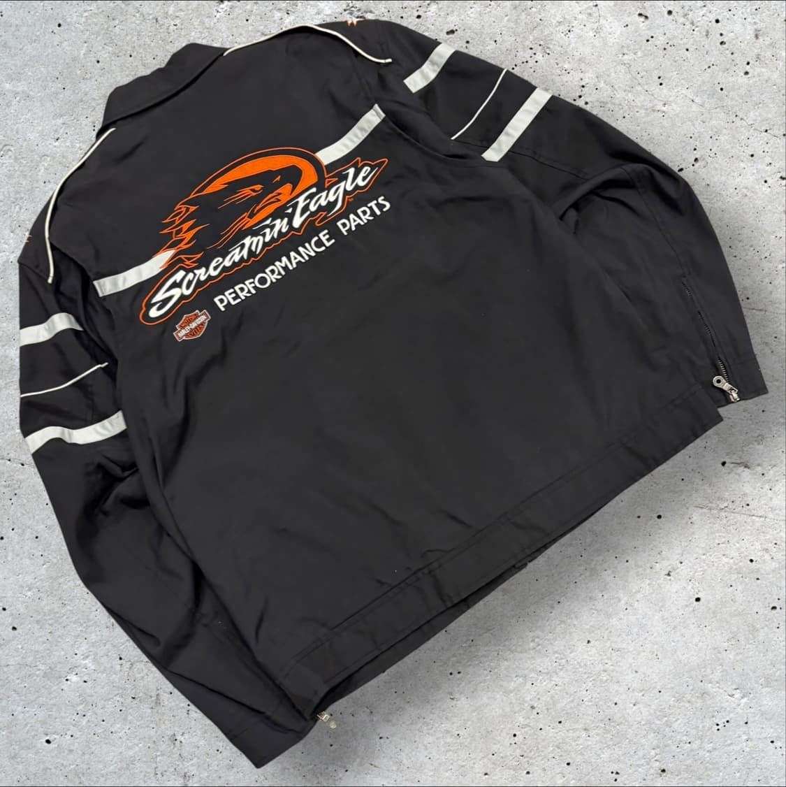 [L] 07s 할리데이비슨 스크리밍이글 라이더 집업 자켓 수입택 C835 상품이미지2