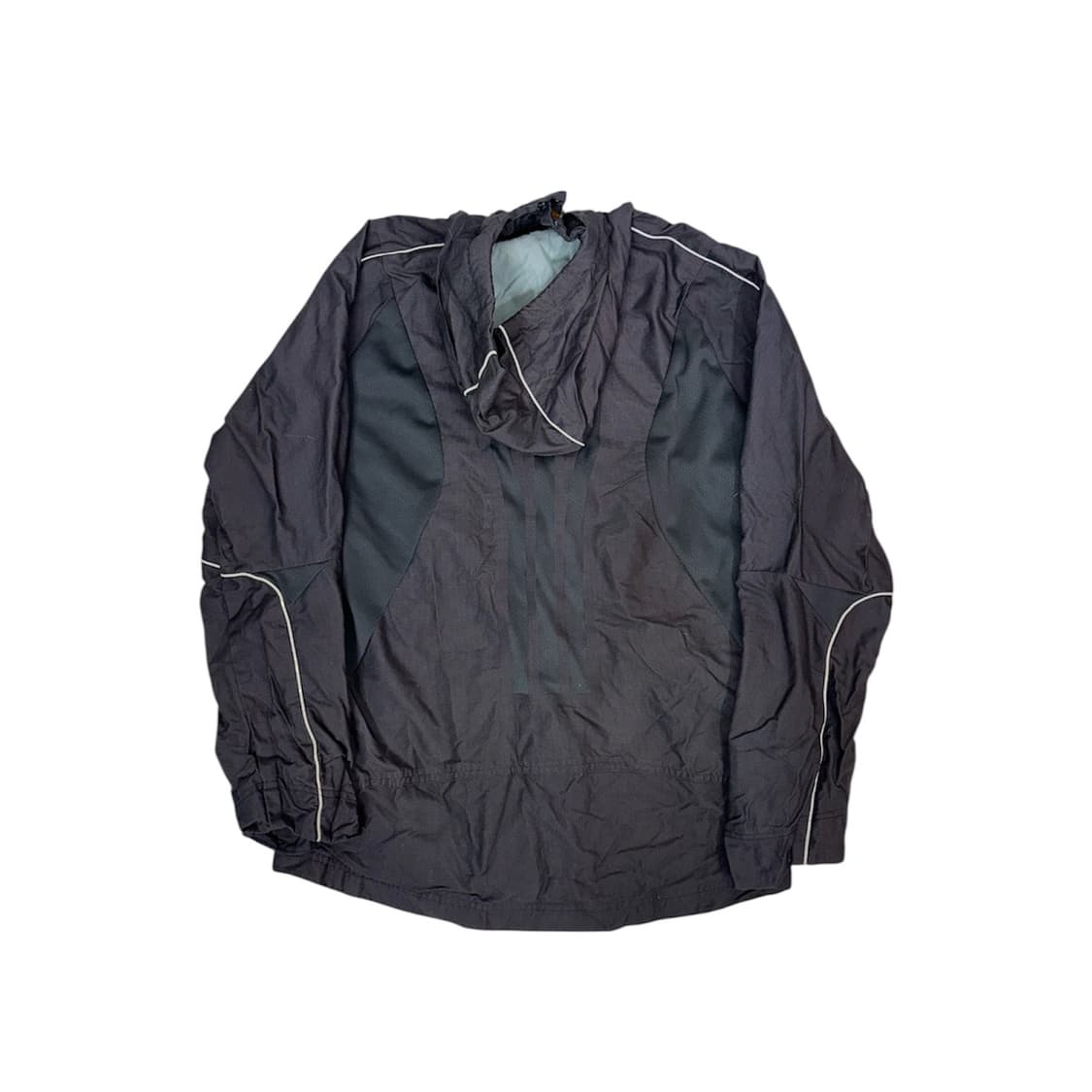 00s 아디다스 차콜 후드 바람막이 오버핏 올드스쿨 트랙 자켓 95 상품이미지6