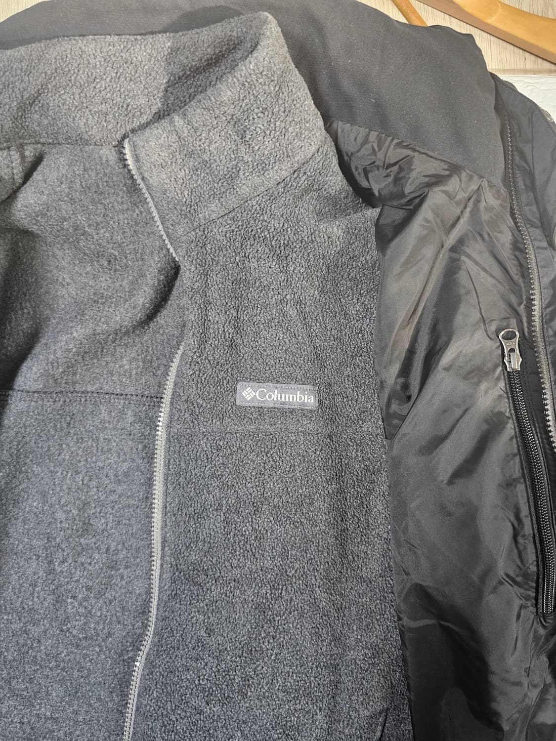컬럼비아 내피 후리스 바람막이 점퍼 M 상품이미지3
