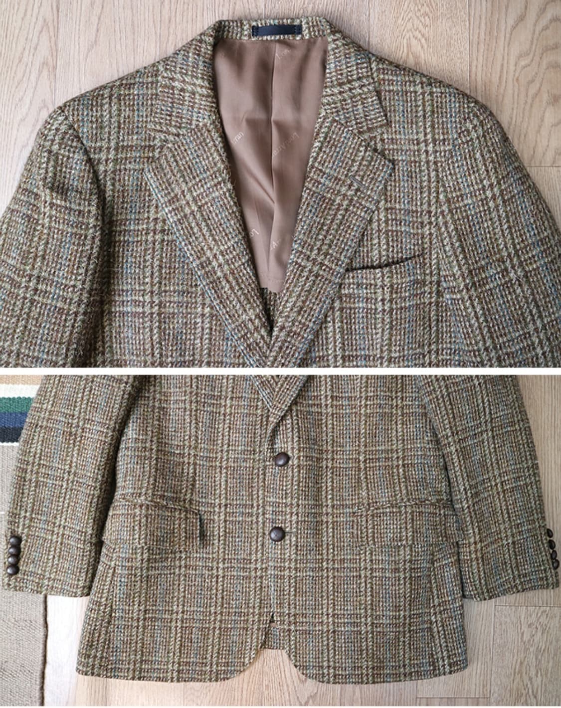 

일본판 Harris tweed 해리스 트위드 빈티지 2버튼 블레이저  상품이미지3